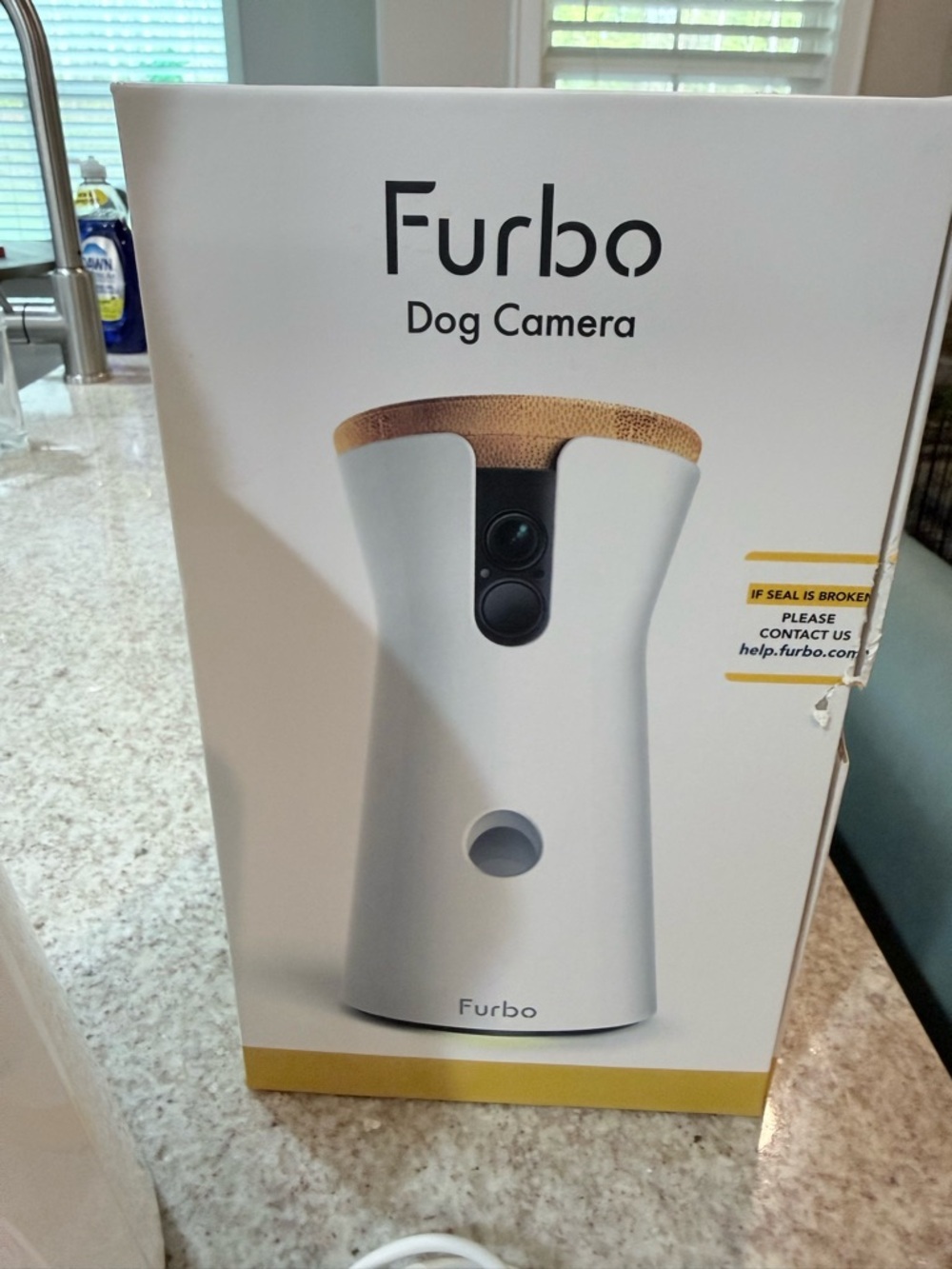 Furbo Dog Camera - White with Tan Top
